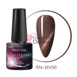 Oja semipermanenta Rban Nail 3D Cat Eye Magnetic de 6 ml - BV06